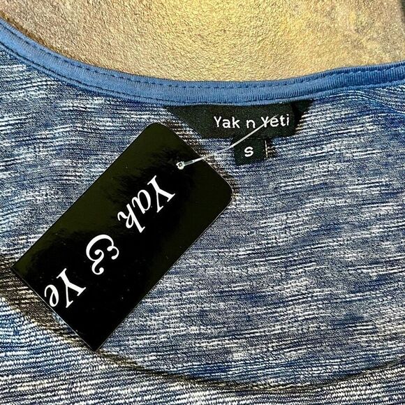 NWT Yak n Yeti Blue Tank Shark Tooth Dress Small - Picture 7 of 10